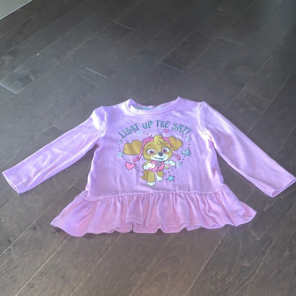 ❤️ 3 for $25 ❤️ Paw patrol peplum top - Picture 2 of 5